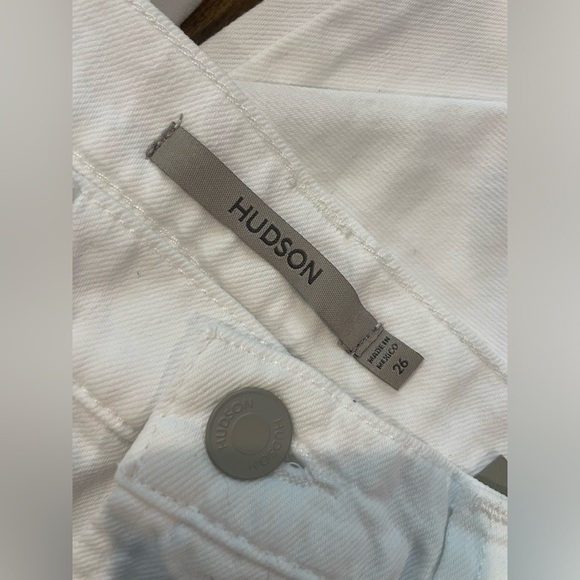 ❗️NWT Hudson High Rise Wide Leg Cargo Pants White Size 26 - Picture 8 of 8